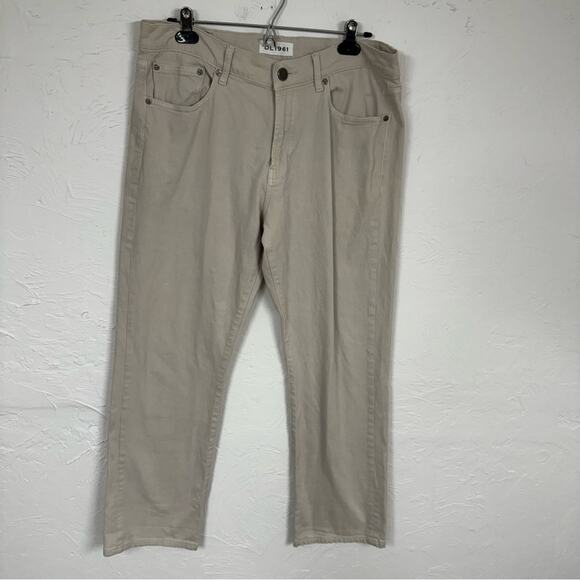 DL 1961 Tan Vince Casual Straight Jeans Mens 35 XTWill Classic Denim - Picture 5 of 14